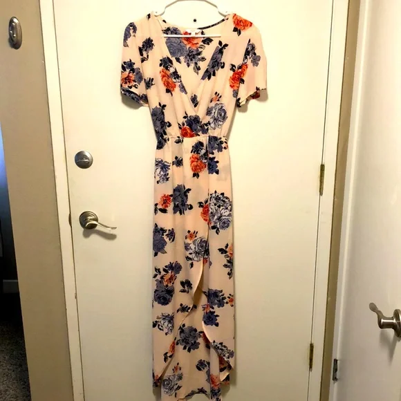chinese dress ladies 70s Novelty Maxi Dress & Shorts Set